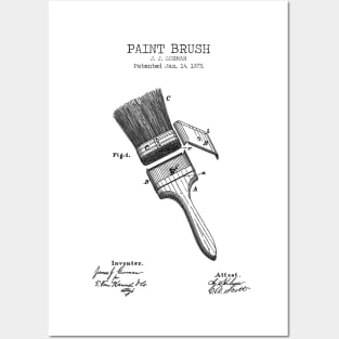 PAINT BRUSH patent Posters and Art